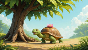 tortoise running slowly