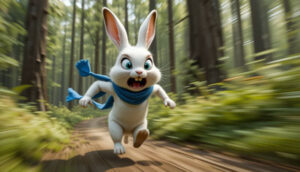 rabbit running fast